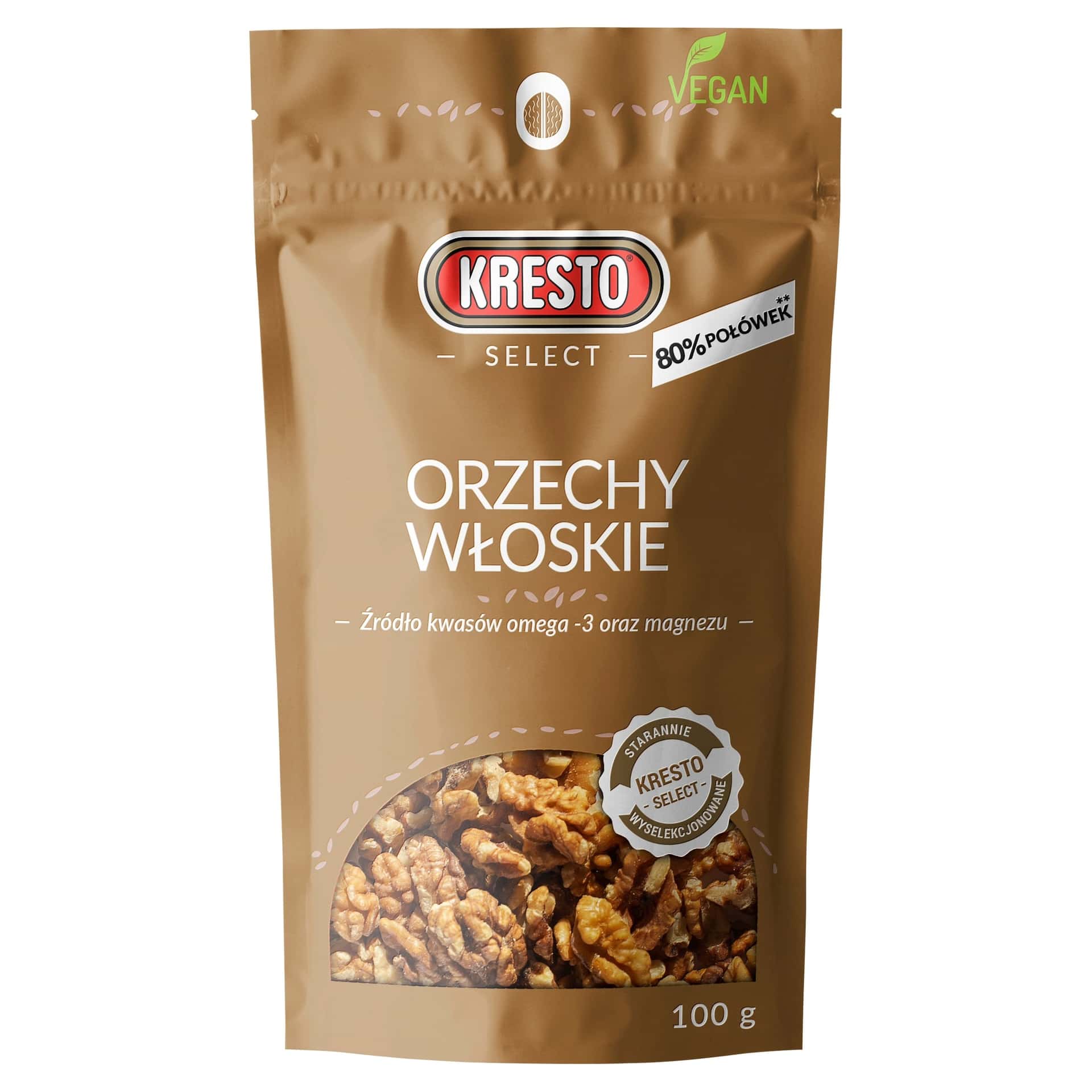 Kresto Walnut Halves 100g - healthy snack
