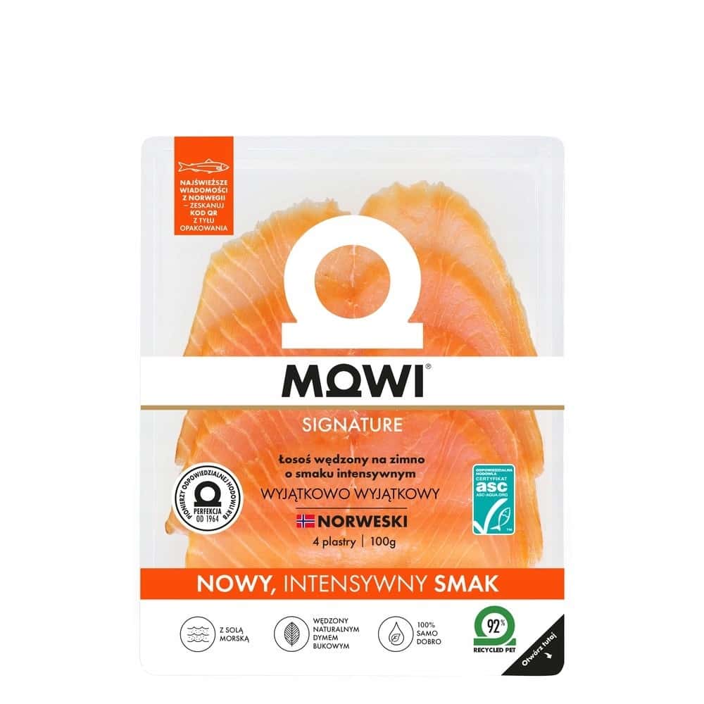 MOW. Salmon intense slices 100g - fresh and tasty