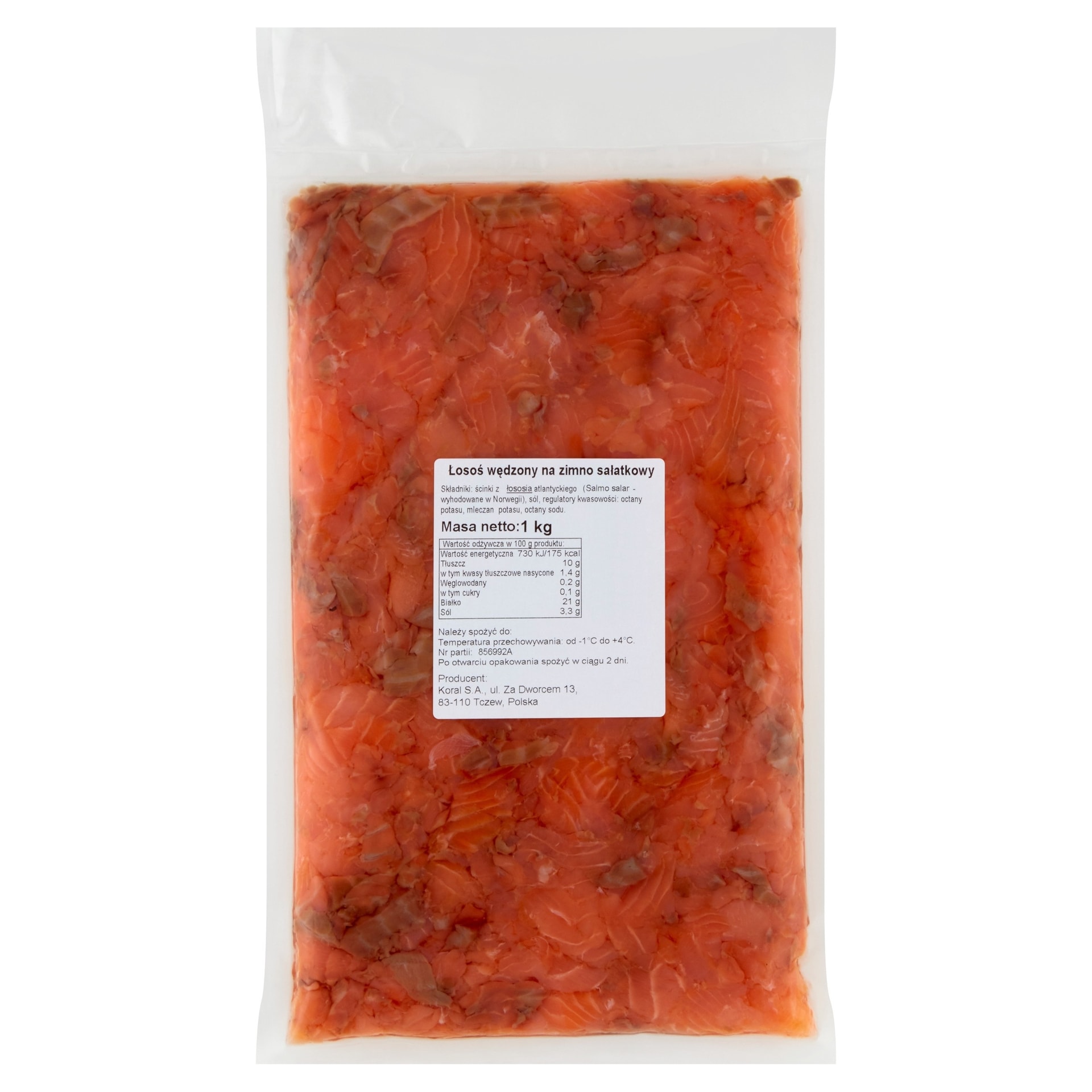 TGE Salad salmon cold smoked 1 kg - ideal for salads