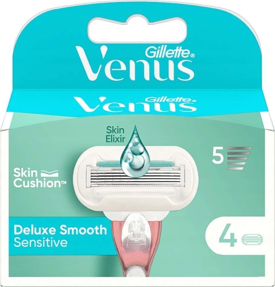 Gillette Venus Replacement Blades - 4 pieces for perfect smoothness