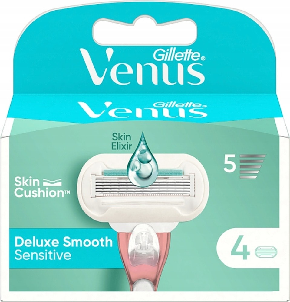 Gillette Venus Replacement Blades - 4 pieces for perfect smoothness