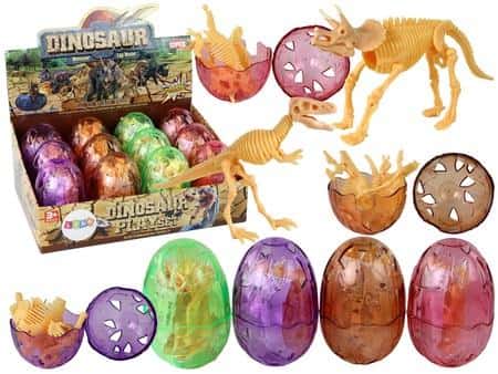 Leantoys Opening Dinosaur Egg - Yellow Figurine 9 cm