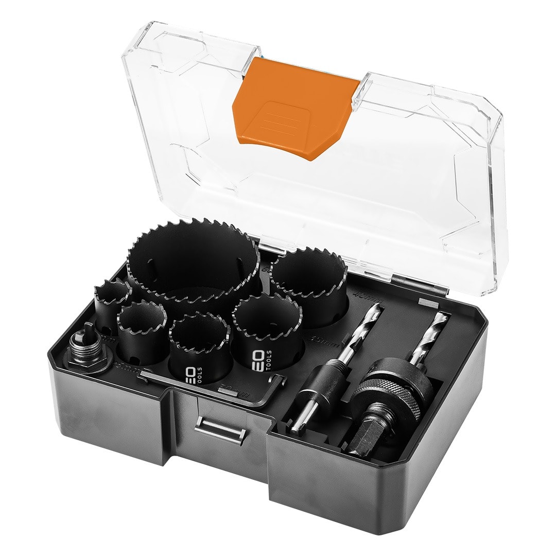 NEO TOOLS Bi-metal hole saws Co8% set 9 pcs (19-68 mm)