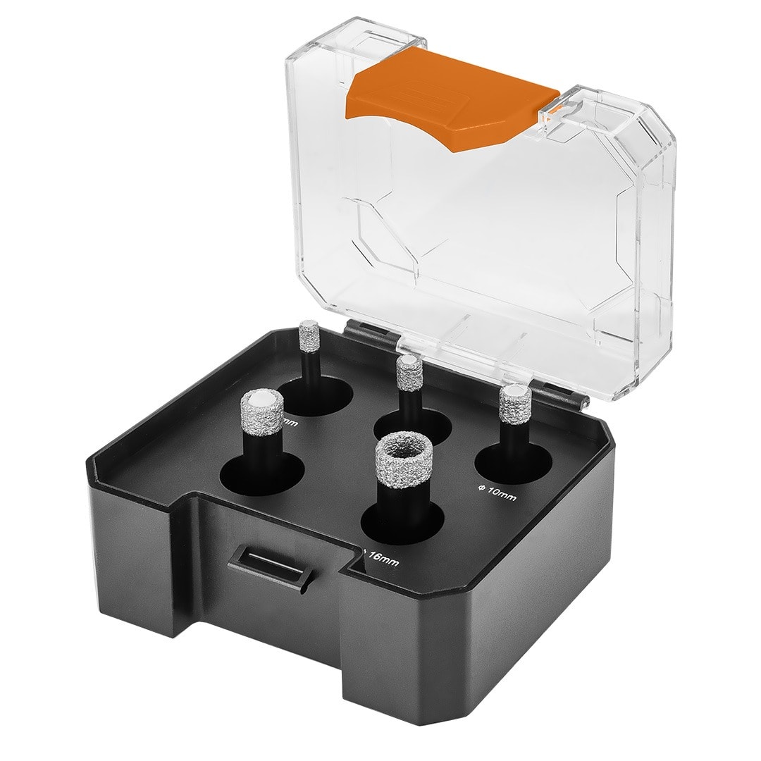 NEO TOOLS Diamond Core Drills - 5 pcs Set (6-16 mm)