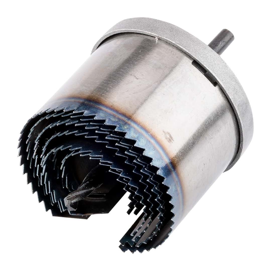 GRAPHITE Wood hole saw set 26-63 mm - 7 pieces with hardened teeth