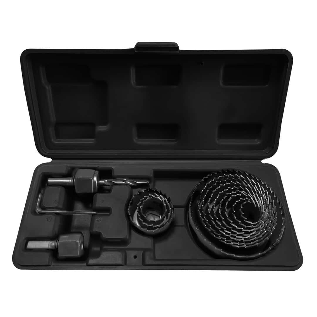 GRAPHITE Hole saws with adapters 19-76 mm set 15 pieces