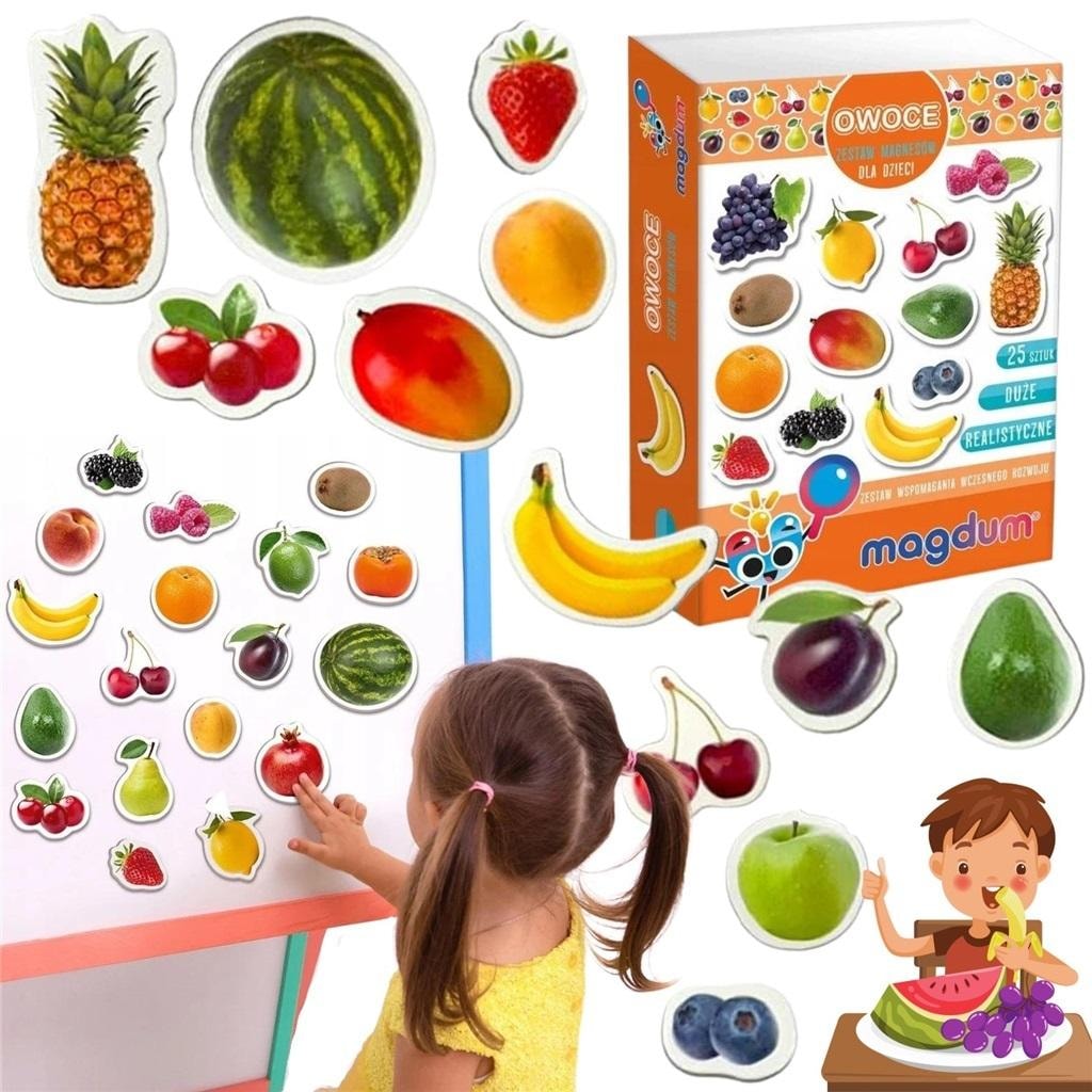 Aston Active - Magnet Set Fruits - educational fun for kids