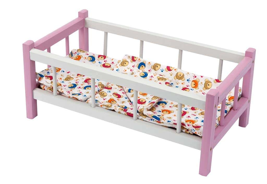 Colorful baby cot with bedding - perfect for your child