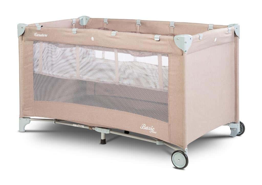 Caretero Basic - Beige travel cot perfect for travel