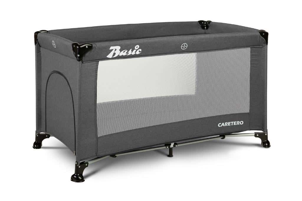 Caretero Basic Travel cot graphite - perfect for trips