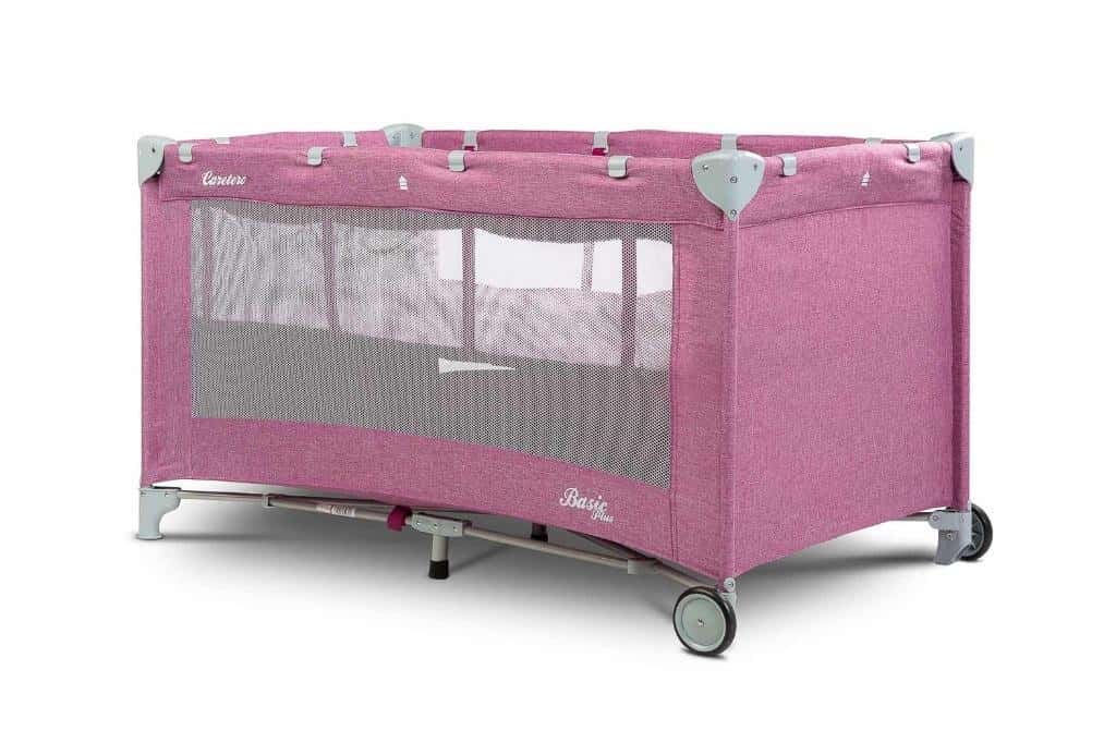 Basic travel cot pink - ideal for little travelers