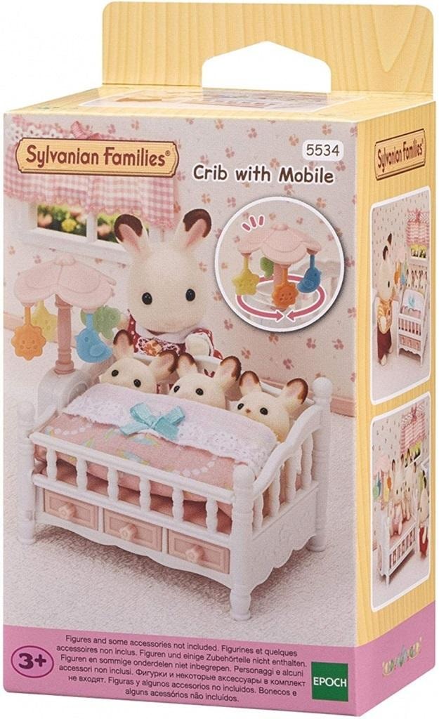Sylvanian Families Cot with Carousel - perfect for little ones