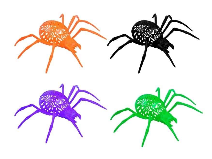 Colorful decorative spider 14 cm - perfect addition for Halloween
