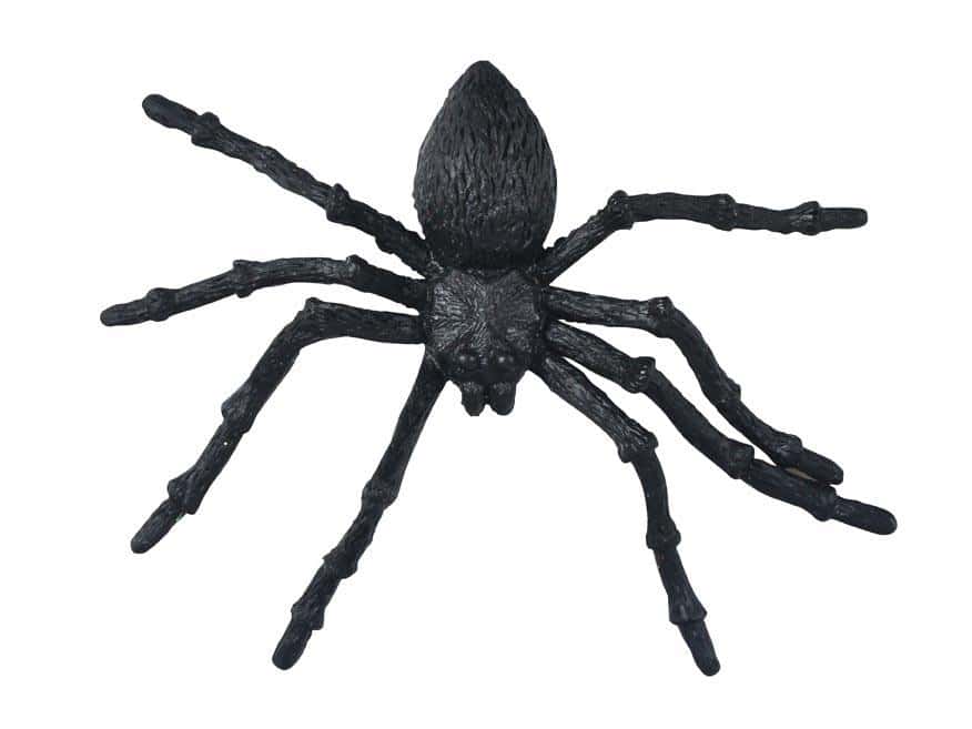 Plastic spider - Halloween decoration 11.5cm 2pcs