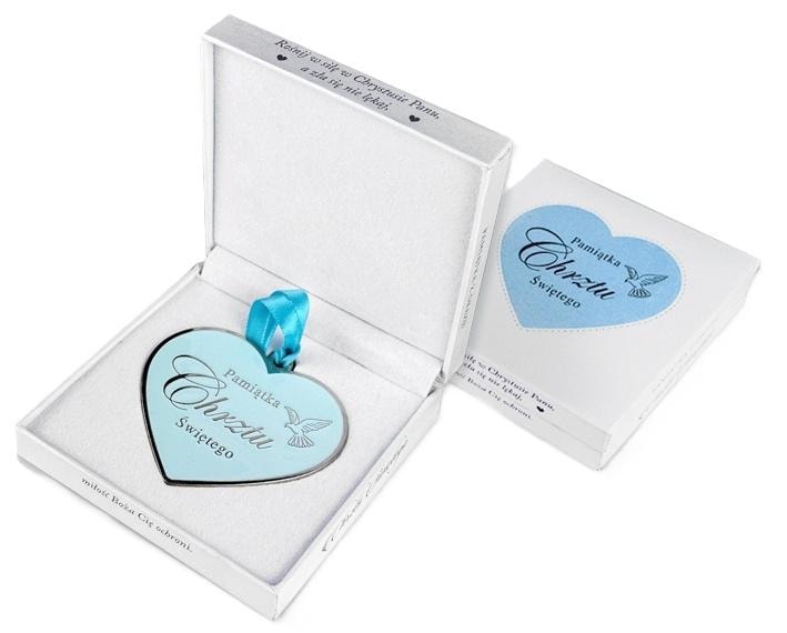 Holy Baptism Keepsake in blue box - ideal gift for Baptism