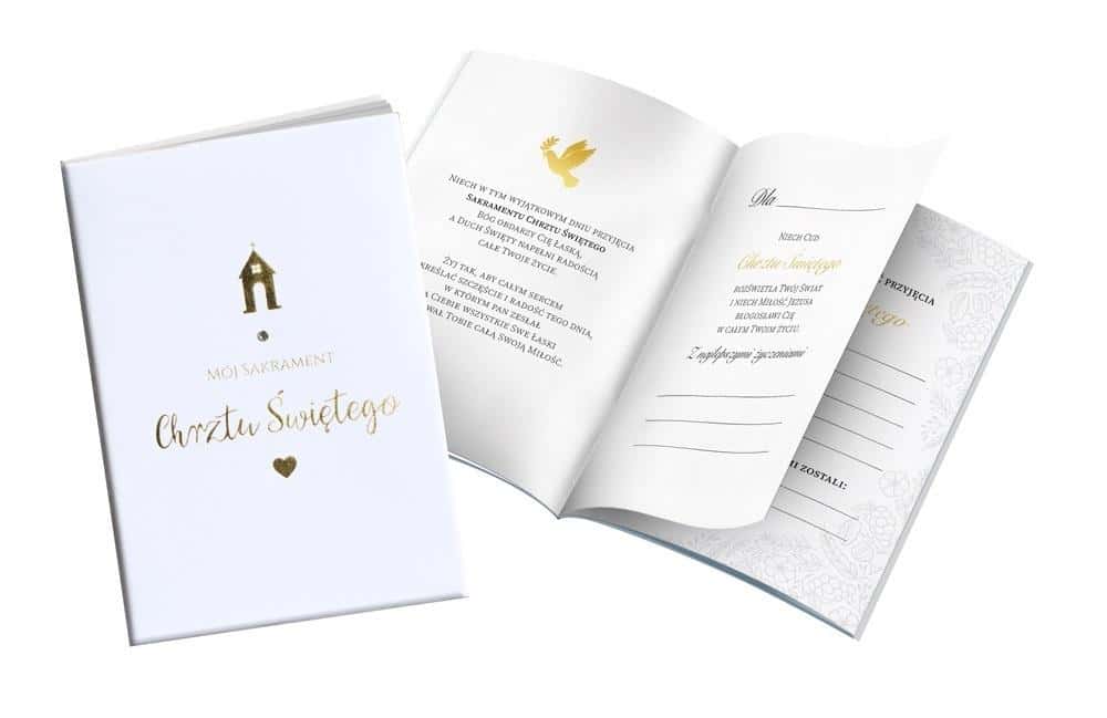Kukartka Holy Baptism Keepsake - Premium Booklet with envelope