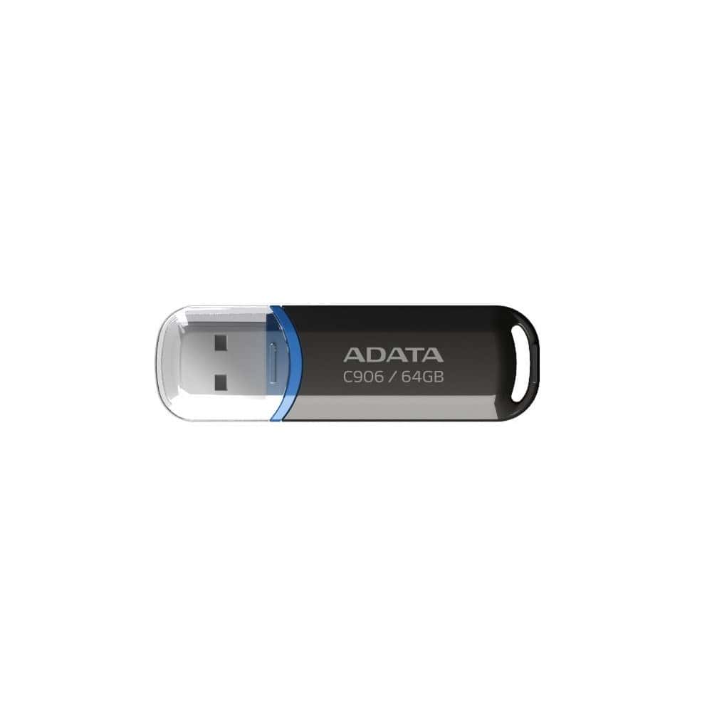 ADATA USB Flash Drive C906 64GB - Black, reliable and stylish