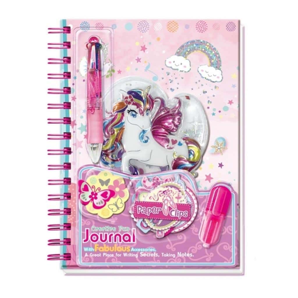 Unicorn Notebook - Creative Spiral Set with Accessories