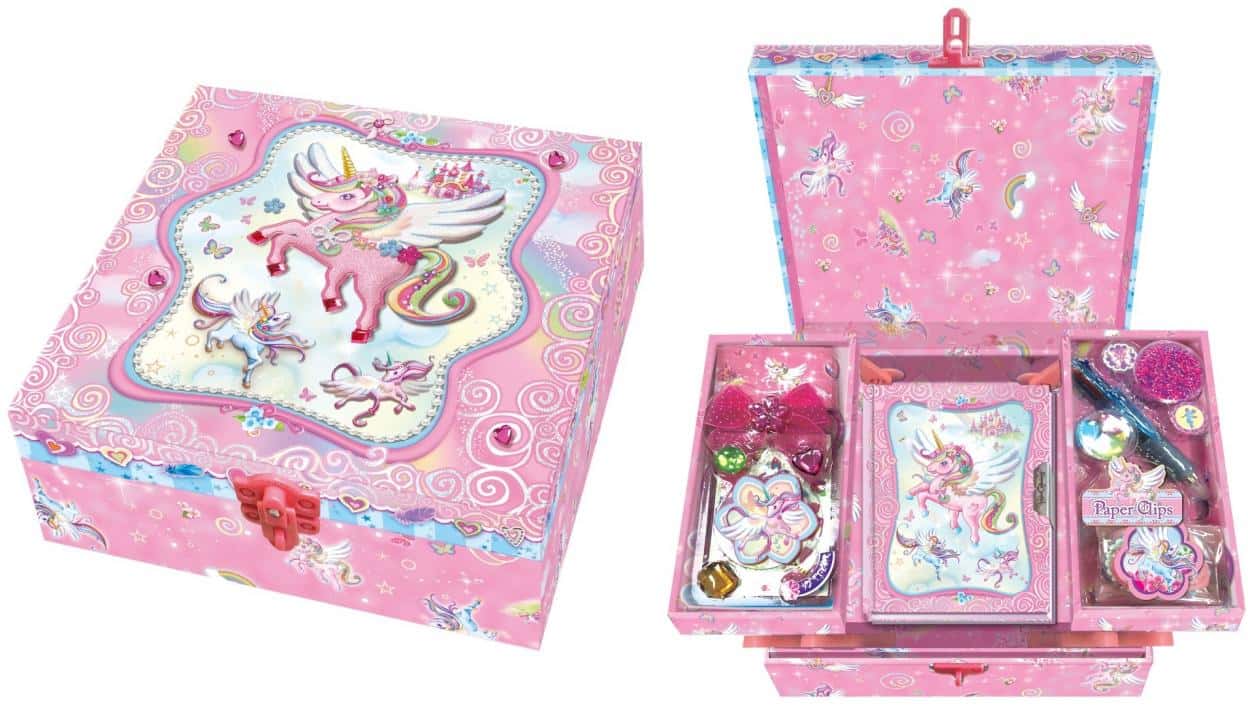 Unicorn diary with accessories - magical set for girls