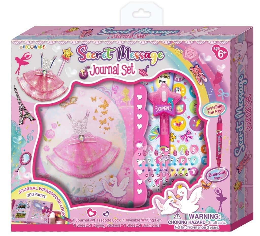 Pecoware Diary with invisible pen - perfect gift for a child