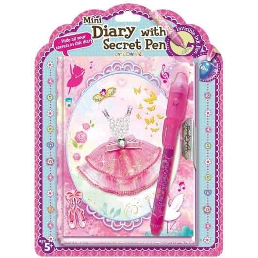 Diary with invisible pen - Dress - perfect as a gift