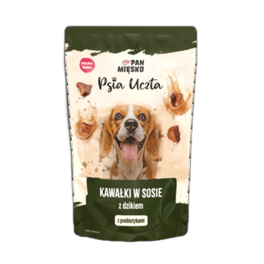 Pan Mięsko Dog Feast - Pieces in sauce with venison 150 g