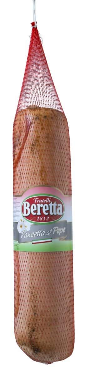Salumi Salumeria Pancetta with pepper PL100G - Italian delicacy