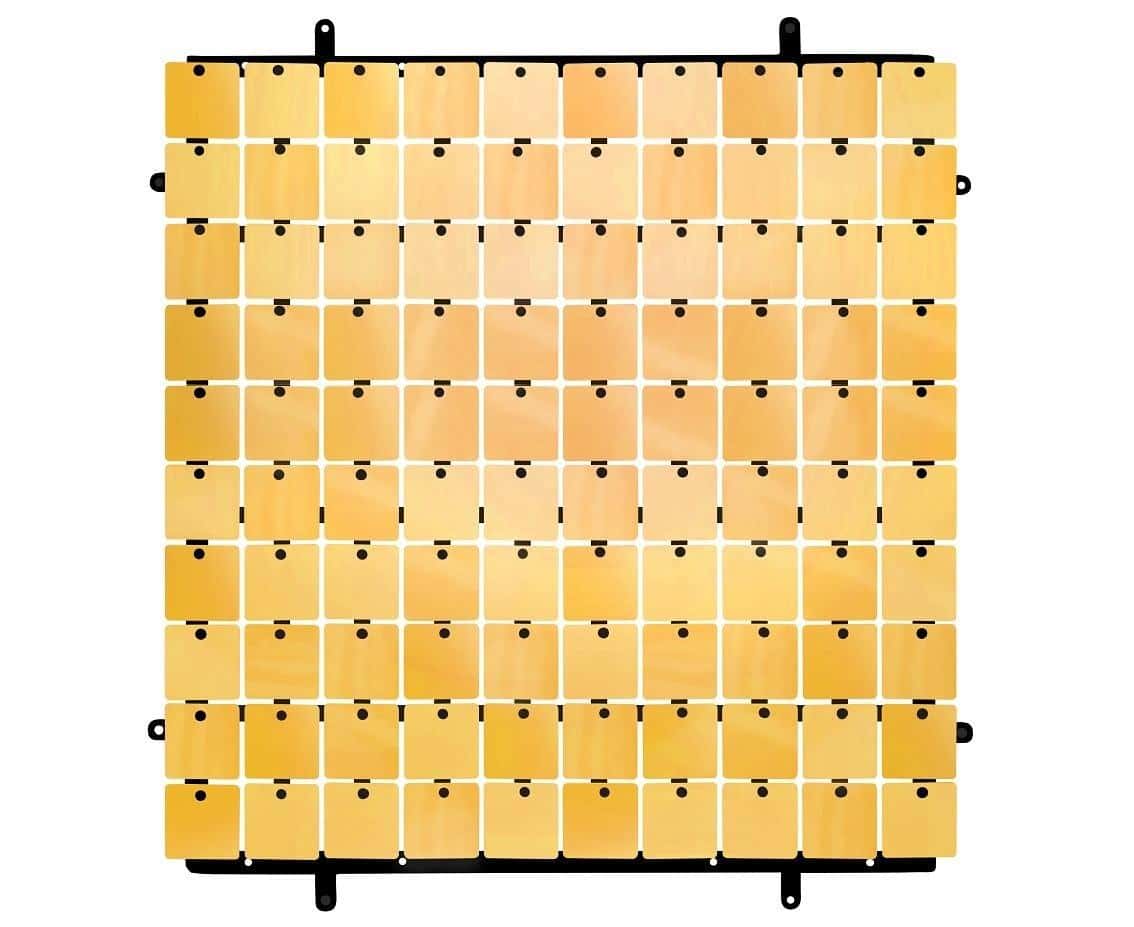 Gold decorative panel - 100 squares 30x30 cm - add shine to your interior!