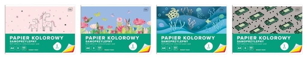 Interdruk Self-Adhesive Colored Paper A4 - 10 sheets of creative fun