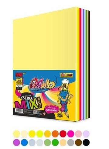 Alfa Pastello A4 Copy Paper - 20 Colors 500 Sheets for Office and School