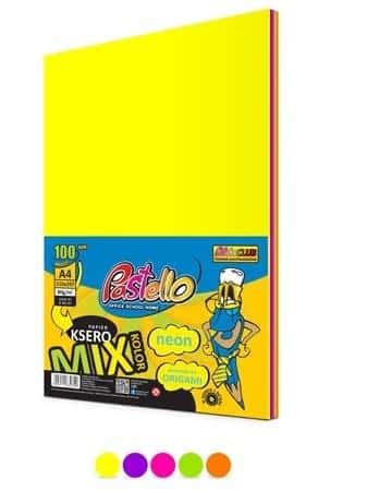 Alfa Pastello A4 Copier Paper Neon - 5 Colors, 100 Sheets