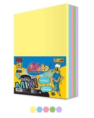 Alfa Pastello A4 Copier Paper 80g - 5 Pastel Colors, ideal for office