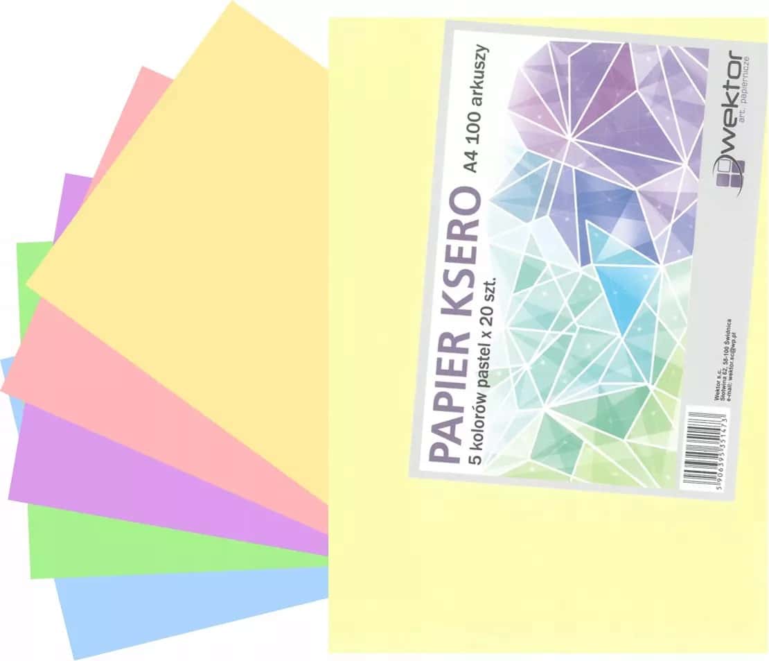 A4 Copy paper colored pastel 100 sheets - ideal for creative projects