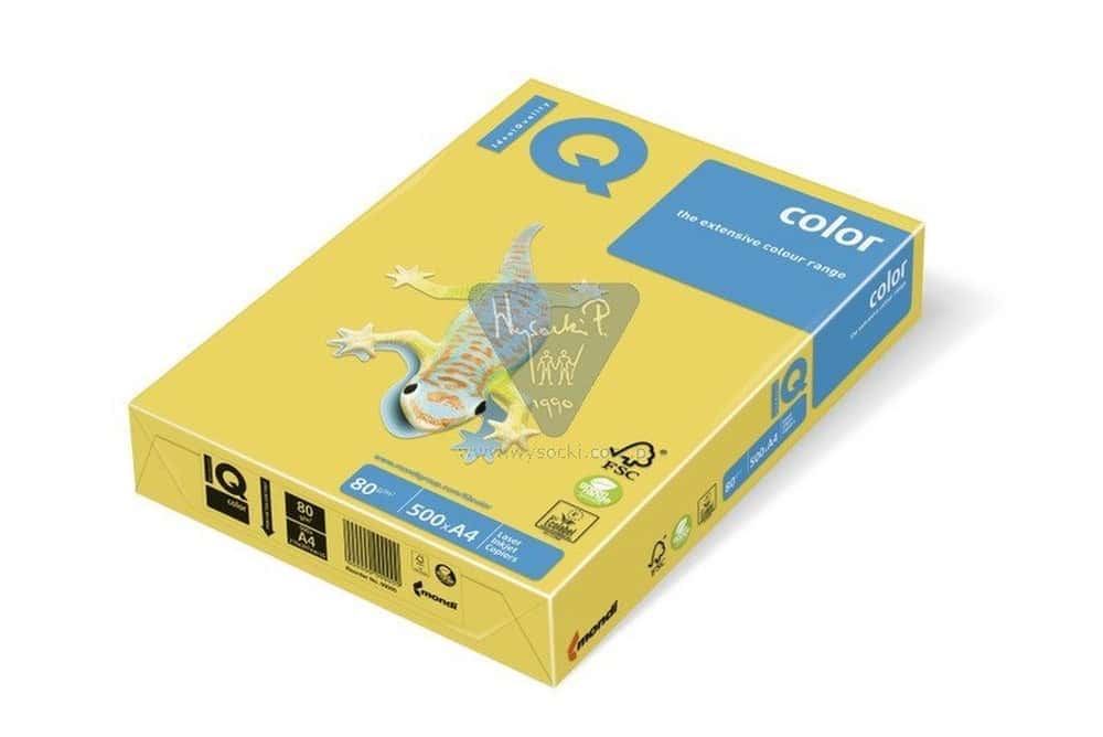 IQ Colored Copy Paper Canary Yellow A4 - Perfect for office and home