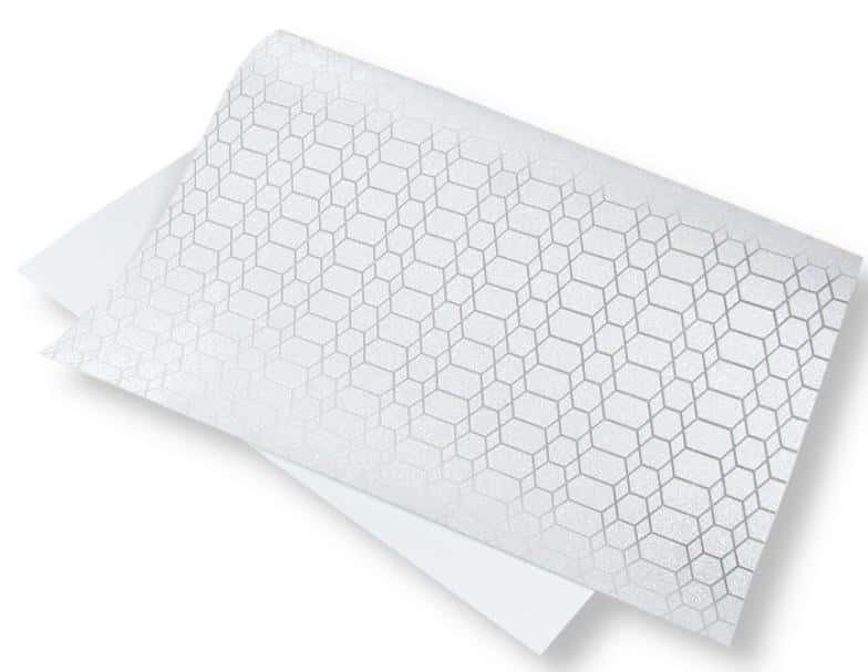 Glitter paper silver 140g 40x60cm 5 sheets - add sparkle to your projects!