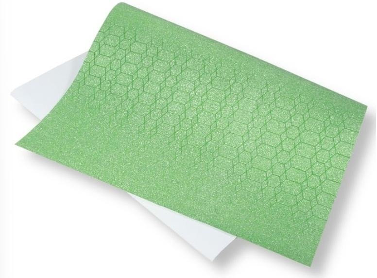 Glitter Paper Green 40x60cm - 5 sheets adding sparkle