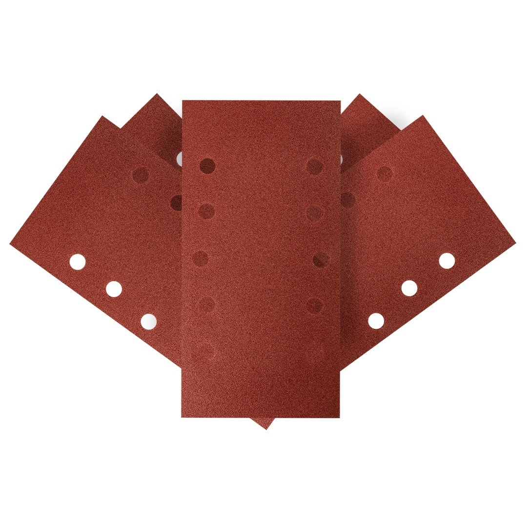 GRAPHITE Sanding paper with Velcro 115 x 230 mm, K120, 5 pcs - ideal for sanding