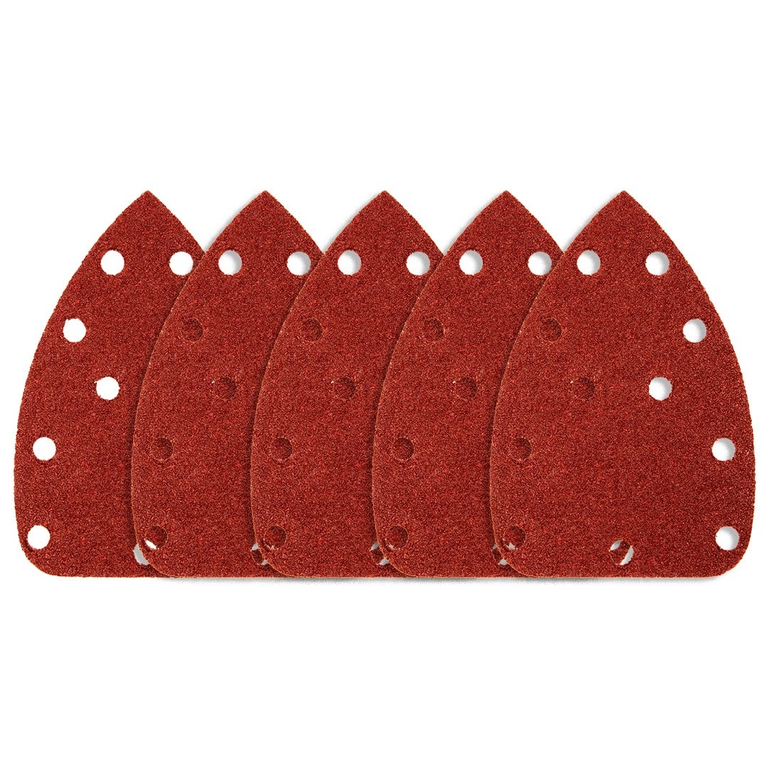 NEO TOOLS Sanding paper with velcro 80 x 140 mm, P40, 5 pieces - ideal for sanding