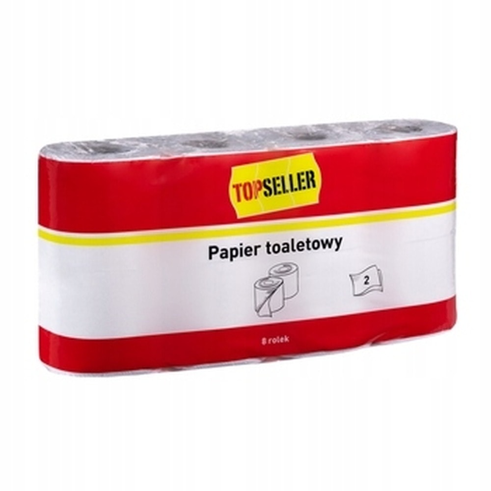Topseller Toilet paper 2-ply 8 rolls - perfect for everyday use
