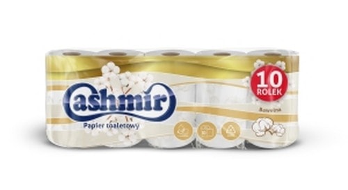 Cashmir Toilet paper 3-layer with cotton 10 rolls - softness and comfort