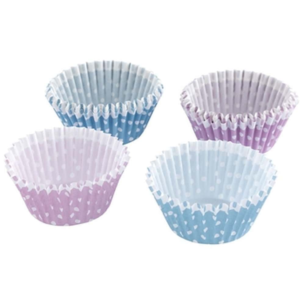 Paper muffin cups with dots - 50 pieces of baking joy!
