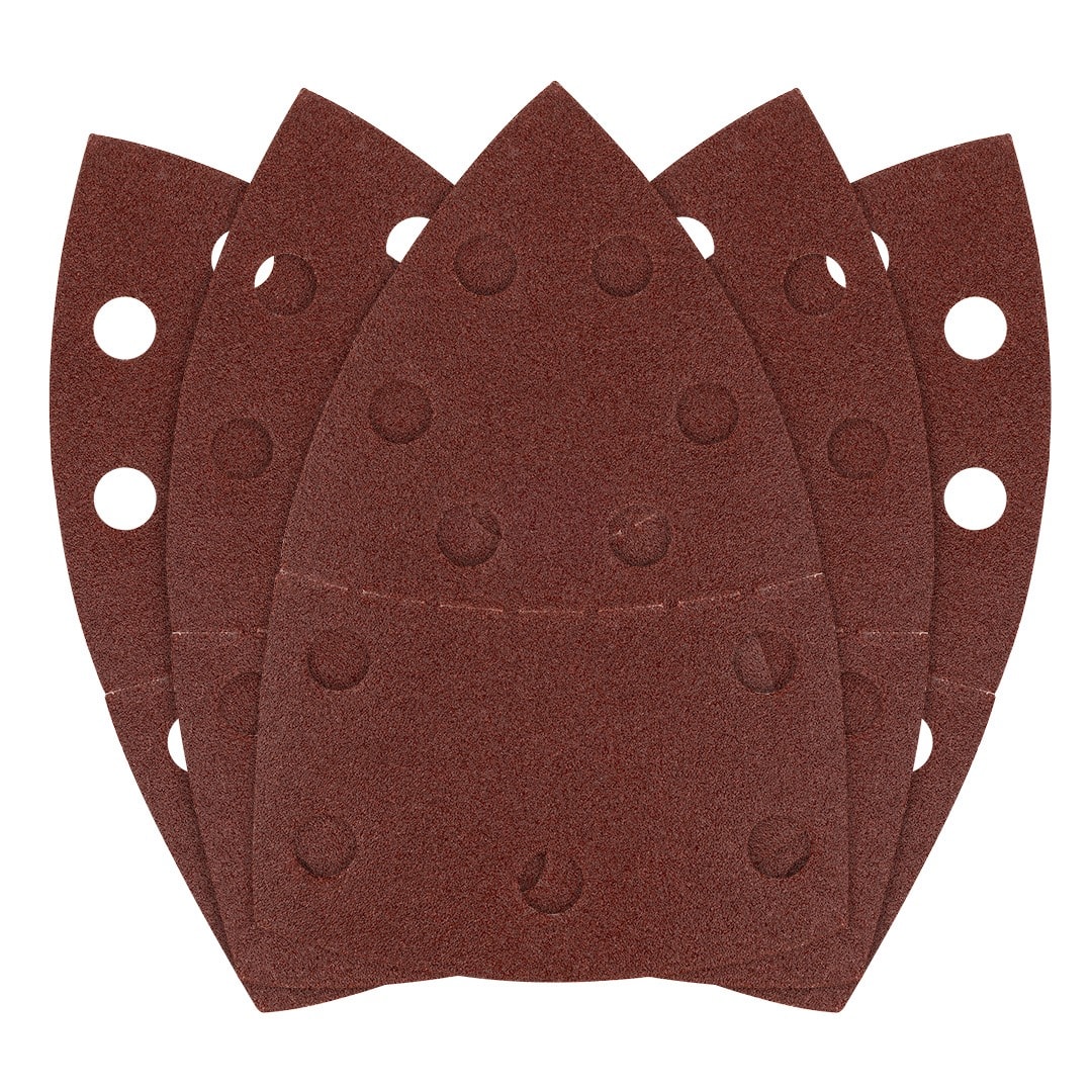 GRAPHITE Sanding papers with Velcro, iron shape 102 x 152 mm, P120, 5 pieces