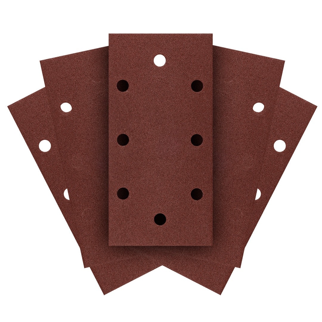 GRAPHITE Sanding papers with Velcro 93 x 185 mm, P150, 5 pcs