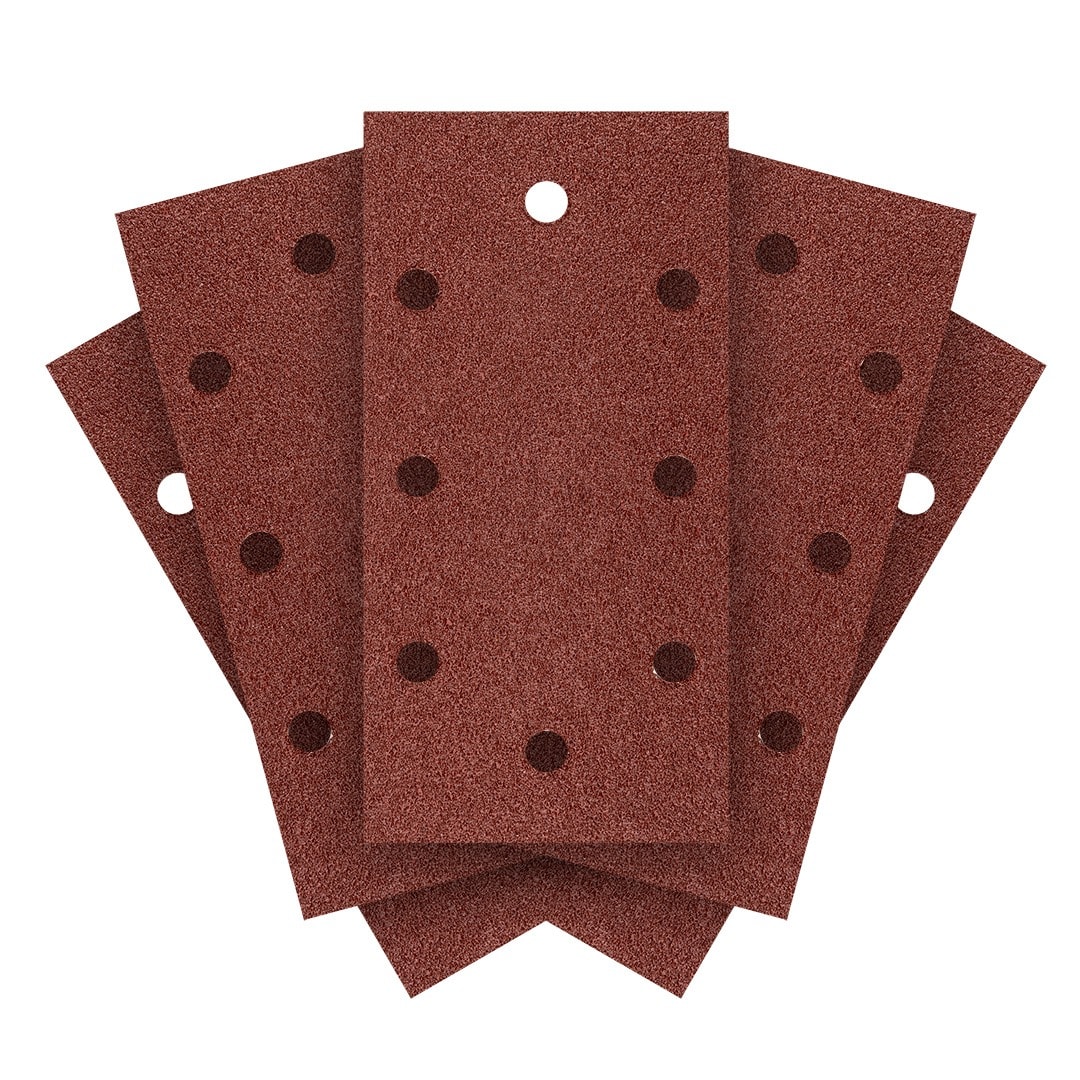 GRAPHITE Sanding papers with Velcro 93 x 185 mm, P60, 5 pieces