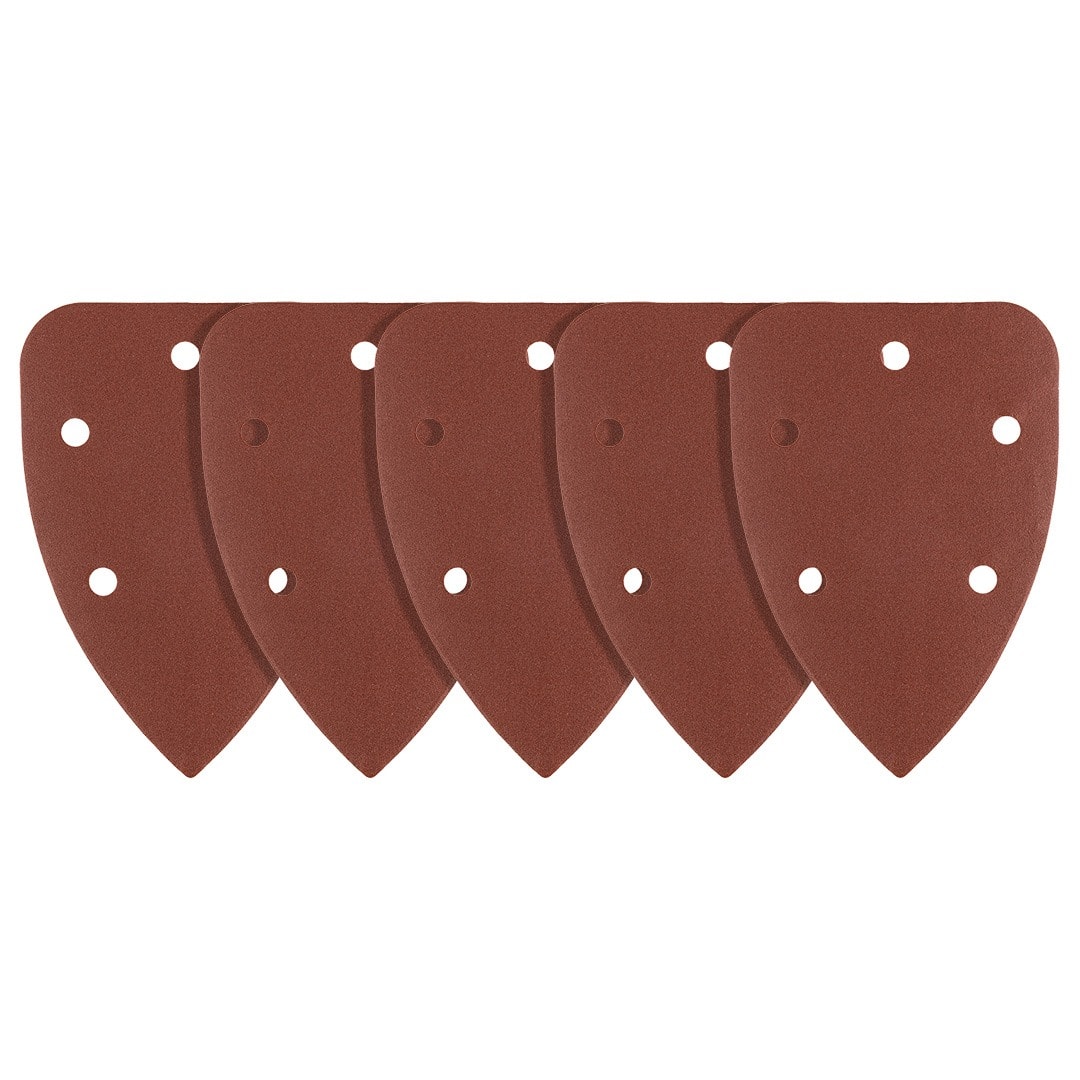 GRAPHITE Sanding papers iron shape, velcro, 98 x 140 mm, P180, 5 pcs