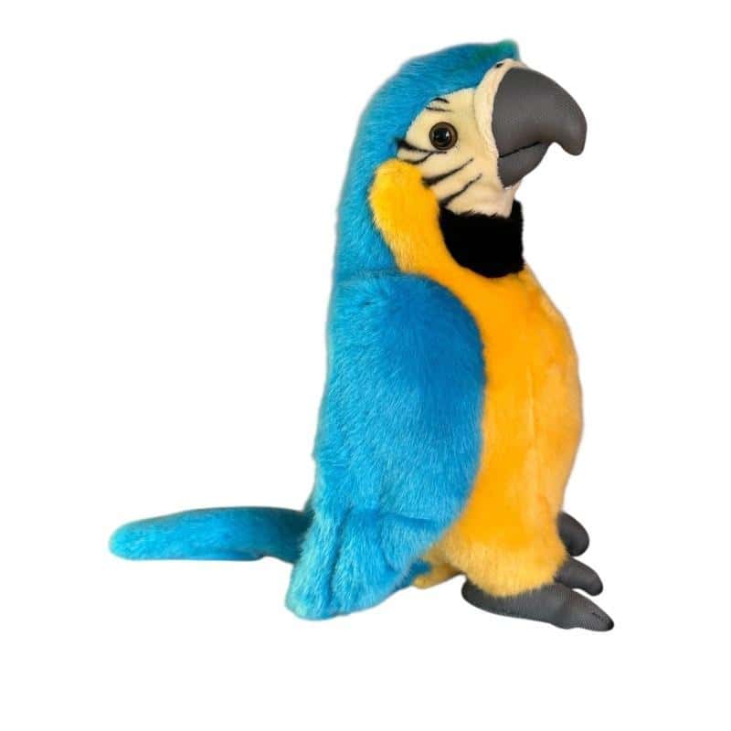 Decorative blue parrot 28 cm - exotic decoration for your home