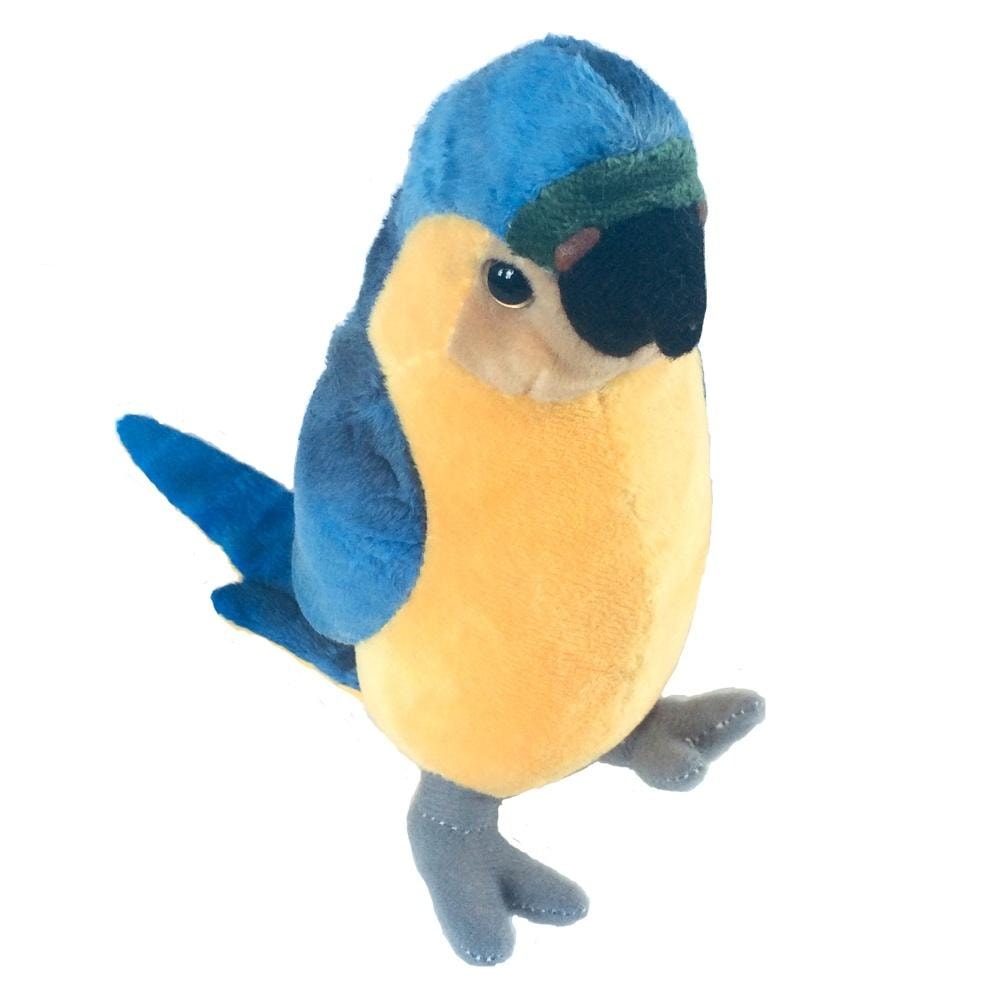 Beppe Blue-and-yellow Macaw Parrot Plush Toy 17 cm - perfect for cuddling