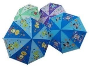 Children's Umbrella with Whistle Robots Mix - perfect for rainy days