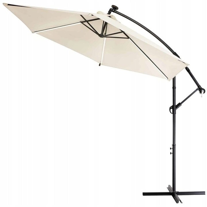 Cantilever garden parasol 3m large beige - perfect for garden