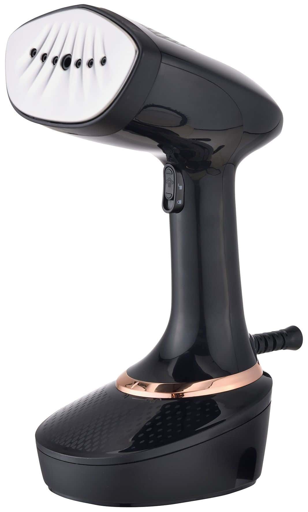 Klausberg Garment Steamer - black with silver panel, 400ml